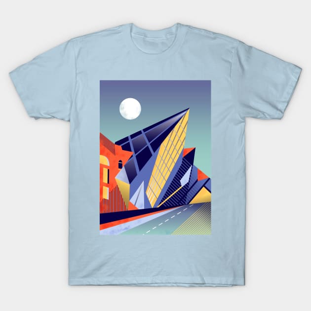 Art Deco Building by Cindy Rose Studio T-Shirt by cindyrosestudio